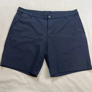 Pantalón Corto Lululemon Hombre Talla 38 Commission Slim Warpstreme 9 True Navy - Imagen 1 de 6
