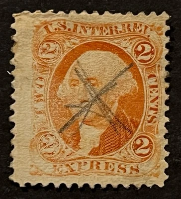 Sellos de viaje: estampillas de Estados Unidos Scott #R10c primera edición pluma usada exprés cancelar Foto 1 de 4