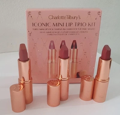 New Boxed Charlotte Tilbury's ICONIC MINI LIP TRIO KIT - Image 1 of 2