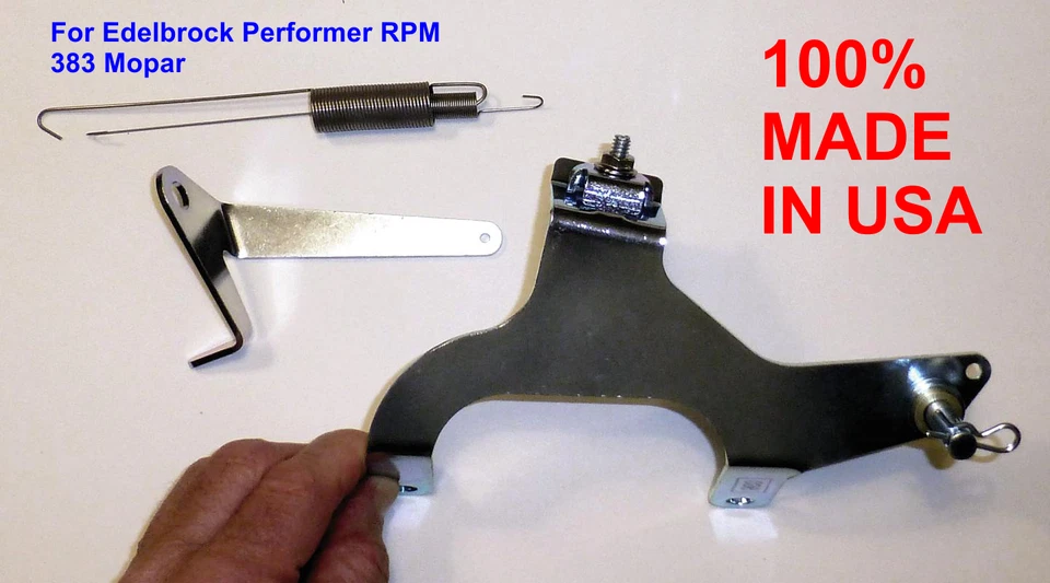 Soporte de acelerador colector para Mopar 383-400 Edelbrock Performer con Dodge Kickdown Foto 1 de 2