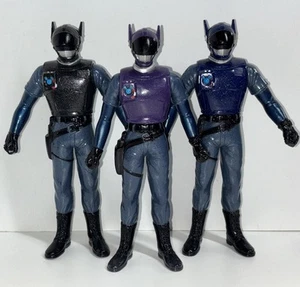 Blue Swat Sofubi Soft Vinyl Figure Set w/ Female Metal Hero Bandai 1994 Japan - Picture 1 of 8