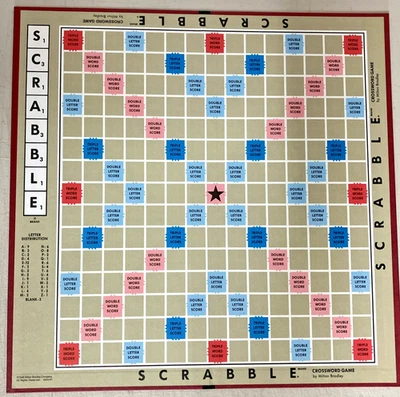 Vintage Milton Bradley  Scrabble Replacement Game Board Game Play Crafts - Image 1 of 4