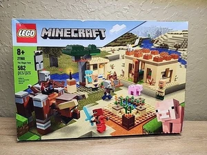New - Retired LEGO Minecraft The Villager Raid 562 pcs Villager Ninja Pigs Bull - Picture 1 of 17