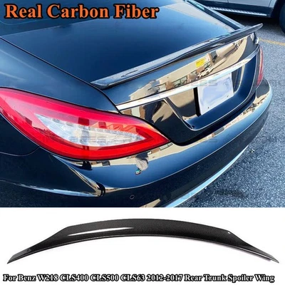Alerón trasero de carbono real para Benz W218 CLS400 CLS500 CLS63 2012-2017 Foto 1 de 4