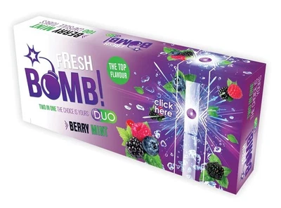 Fresh Bomb Berry Mint CLICK Hülsen Zigarettenhülsen (5x 100 Stück-Packung)