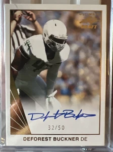 2016 Leaf Ultimate Draft Deforest Buckner | AUTO | Rookie | 32/50 - Picture 1 of 3
