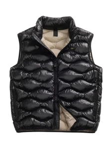 BLAUER Gilet Uomo DANNY 25WBLUX02081 005958 999EI NERO interno BEIGE 301 - Imagen 1 de 5