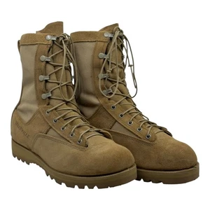 Belleville 790G Gore-Tex Military Combat Boots Tan Vibram Soles Sz 13.5 Mens USA - Picture 1 of 13