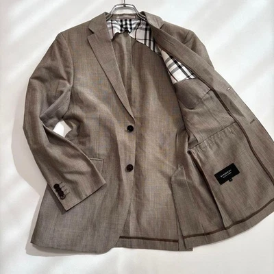 Burberry Black Label Houndstooth Wool Linen Jacket S Black #EK BBB - Image 1 of 4