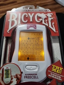 NEU Fahrrad Freecell beleuchteter Touchscreen Handheld Reise Spiel Techno Quelle - Bild 1 von 2