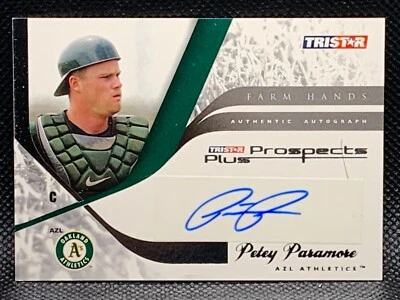 2008 TRISTAR Prospects Plus Farm Hands Authentic Petey Paramore #FH-PP Auto - Image 1 of 2