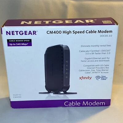 Módem: Netgear DOCSIS 30 (CM400-100NAS) 340 Mbps Foto 1 de 4