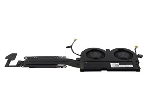 DELL XPS 13 9380 LAPTOP BLACK THERMAL CPU COOLING HEATSINK FAN ASSEMBLY 39KV6 - Afbeelding 1 van 2