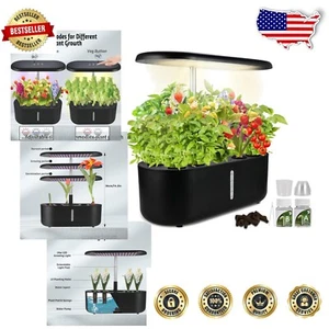 Hydroponic Indoor Herb Garden System - 10 Pods with Quiet Water Circulation - Picture 1 of 9