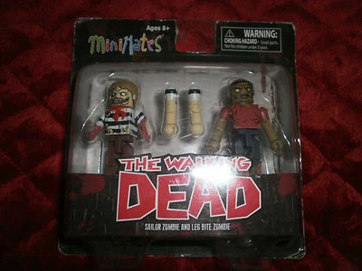 MINIMATES THE WALKING DEAD MARINERO ZOMBI Y PIERNA MORDIDA ZOMBIE  Foto 1 de 4