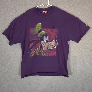 Vintage Mickey Inc Men T-Shirt XL Purple Goofy Short Sleeve Walt Disney World - Picture 1 of 8