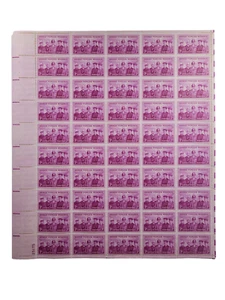 1955 Armed Forces Reserve Full Sheet of 50 US 3¢ Stamps MHN - Picture 1 of 3