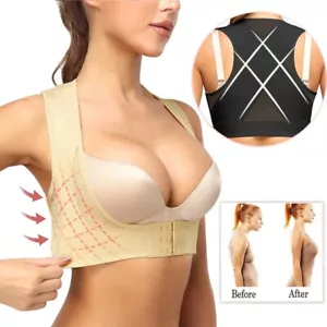 Reggiseno con reggiseno donna correttore di postura shapewear supporto parte superiore schiena shaper - Foto 1 di 30