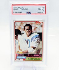 1981 Topps Kellen Winslow #150 Rookie Card San Diego Chargers PSA 8 NM-MT