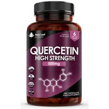 Quercetin 500mg Capsules 6 Months Supply Immune Health High Strength Supplement