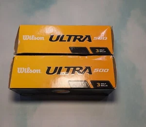 WILSON ULTRA 500 golf balls 2 sleeves of 3 with logo - Picture 1 of 2