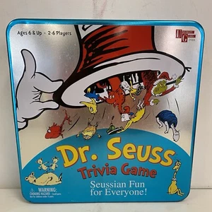 Dr Seuss Trivia Board Game Tin Box University Games 2000- pre-owned - Vintage - Picture 1 of 9