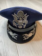 Vintage USAF Air Force Officers Dress Cap Berkshire De Luxe Hat Mens Military 