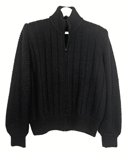 Giacca bomber maglione nero Gucci vintage taglia 46