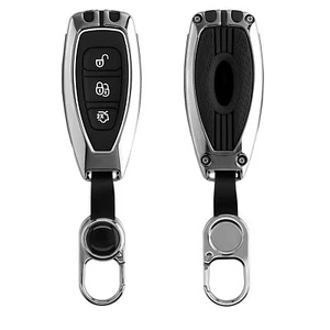 Coque pour boîtier clé de voiture Ford en métal - Afbeelding 1 van 7