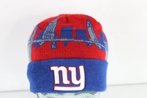 Vintage New Era City Line New York Giants Football Knit Winter Beanie Hat Cap - Picture 1 of 6