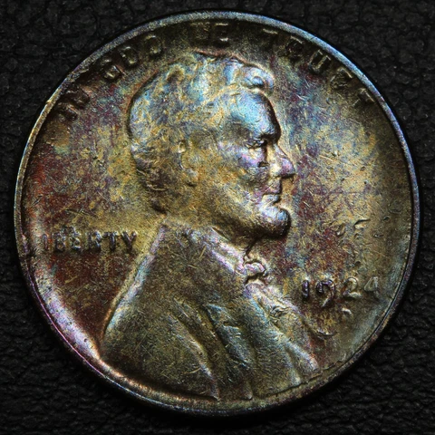 1924 D Lincoln Wheat Copper Cent - Cleaned Cover