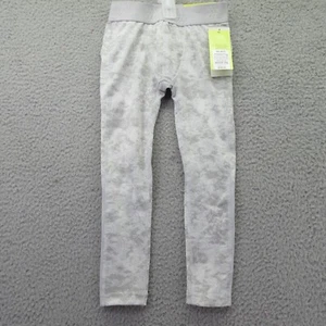 Fitted Tights All in Motion Girls XS (4/5) Silver Print Marble Moisture Wicking - Picture 1 of 11