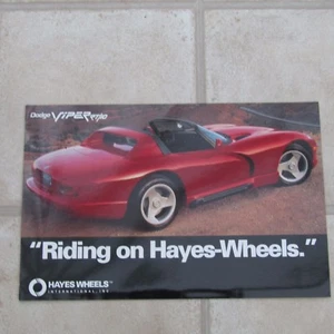 DODGE VIPER RT/10 RT10 RT 10 Original Hayes Wheels International Glossy Poster - Picture 1 of 1