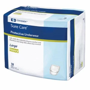 Sure Care Adult Absorbent Pull On Underwear Large Heavy Absorbency -Pack of 18 - Picture 1 of 2