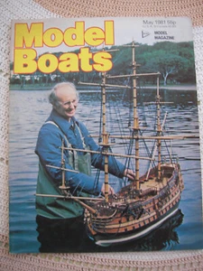 Model Boats Magazine May 1981 Used but in good condition with plan of Tink - Picture 1 of 3