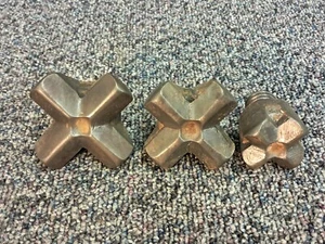3 Rock Cross Drill Bits / Heads - Rock Hammer / Road Drill - Picture 1 of 5