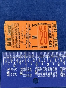 Vintage 1943 Boston Braves New York Giants Baseball Ticket Stub Dbl Header - Picture 1 of 10