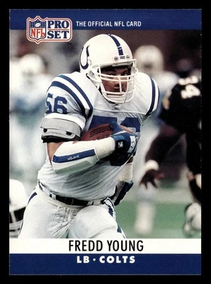 Fredd Young 1990 Pro Set #138 Indianapolis Colts *080 - Image 1 of 2