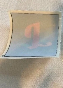 Reverse OEM Playstation Decalcomania Vintage 3 3/8” Sq Ps1 Epoca Promozionale Console Logo - Foto 1 di 1