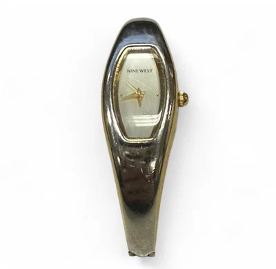 Elegant Nine West 9W/1045 Women's Silver Tone Quartz Watch Blue Dial - Image 1 of 4