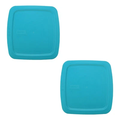 Pyrex C-222-PC 2qt Turquesa Tapa Fácil Agarre (Paquete de 2) Foto 1 de 4