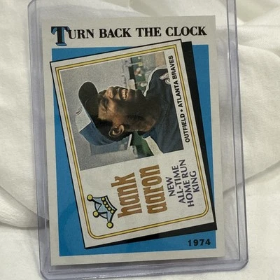 Topps Turn Back The Clock Hank Aaron 1989 #663 casi nuevo raro como nuevo 🔥  Foto 1 de 4