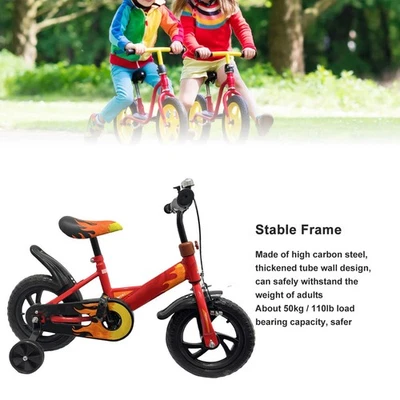 Kinderfahrrad 12 Zoll Schaumrad High Carbon Stahlrahmen Sport Fahrrad BL - Bild 1 von 4