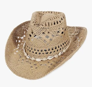Sombrero de Vaquero de Paja para Hombres Mujeres Verano Western Vaquera Sombrero Rodeo - Imagen 1 de 10
