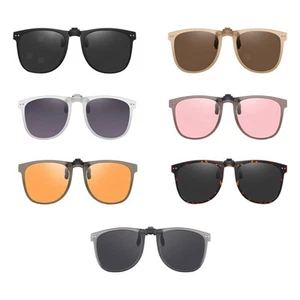Clip on Sunglasses Lenses Easy to Clean Eyeglasses for Women Outdoor Fishing - Picture 1 of 39