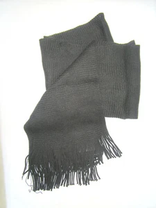 UNISEX CLASSIC KNIT SCARF BY TOTES. ONE SIZE. BLACK. 100% ACRYLIC - Picture 1 of 2