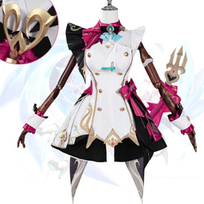 Game Genshin Impact Escoffier Cosplay Costume Accessories Full Set Halloween - Image 1 of 4