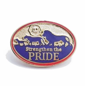 Prendedor Strengthen The Pride - Lions Clubs International - Lion Scene - Vintage - Imagen 1 de 7