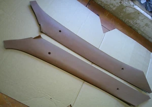 1986-93 CHEVY S-10 BLAZER S-15 PICKUP INTERIOR A PILLAR TRIM COVER BROWN PAIR - Picture 1 of 4