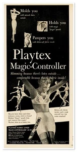 Publicidad impresa Playtex Magic-Controller Faja Vintage 1955 Anuncio de 2/3 páginas - Imagen 1 de 4